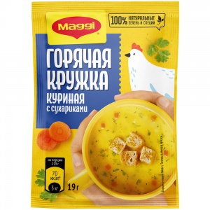 Суп Магги Горячая кружка кура и сухарики 19г