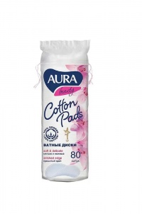 Диски ватные Аура Бьюти 80шт