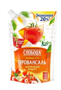 Майонез Слобода Провансаль 67% м/у 800мл