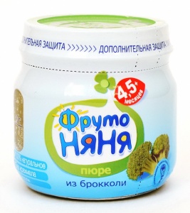 Пюре ФрутоНяня брокколи 80г