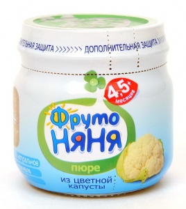 Пюре ФрутоНяня цветная капуста 80г