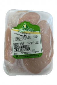 Филе грудки Зеленецкая ПТФ полуфабрикат натуральный из мяса цыпленка бройлера замороженное