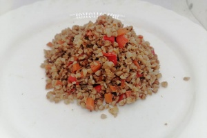Греча с овощами
